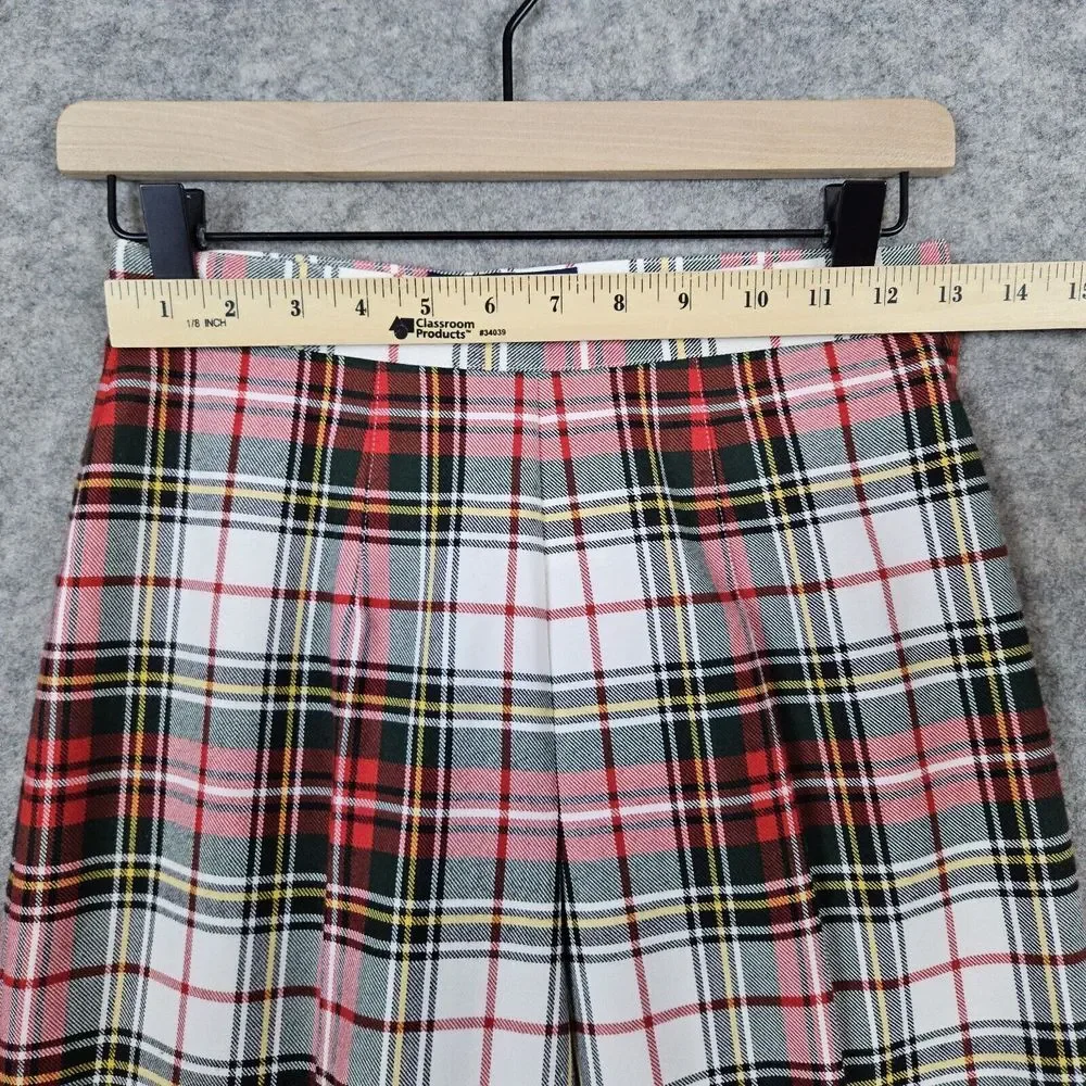 Ruff Hewn Women's Plaid Flannel Pants Size 4P Polyester Rayon Lightweight Petite